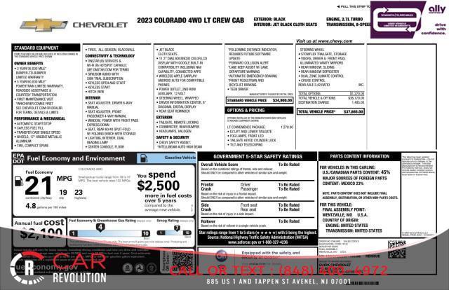 used 2023 Chevrolet Colorado car, priced at $28,999