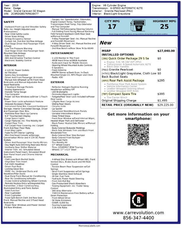 used 2019 Dodge Grand Caravan car, priced at $16,995