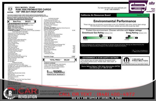 used 2023 Ram ProMaster 3500 car, priced at $27,699