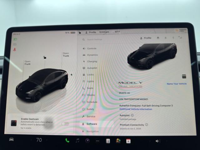 used 2022 Tesla Model Y car, priced at $30,999