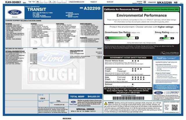 used 2021 Ford Transit-350 car, priced at $39,581