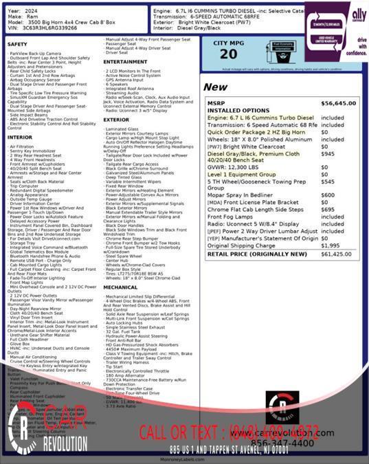 used 2024 Ram 3500 car, priced at $50,999