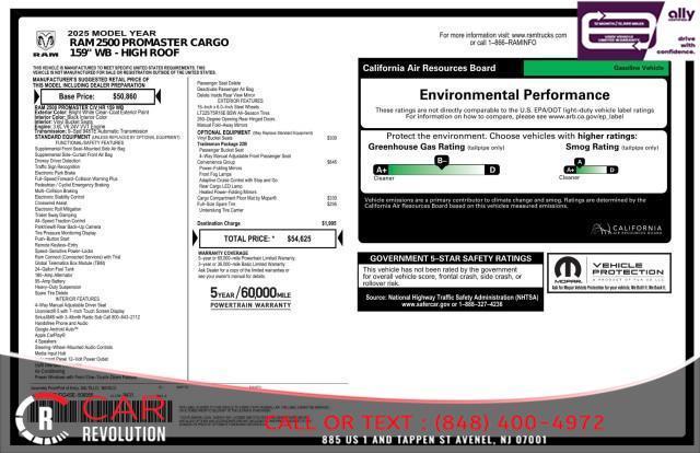 used 2025 Ram ProMaster 2500 car, priced at $32,999