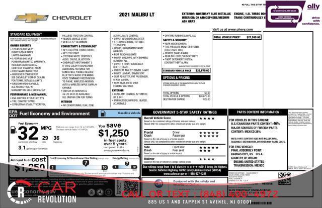 used 2021 Chevrolet Malibu car, priced at $12,991