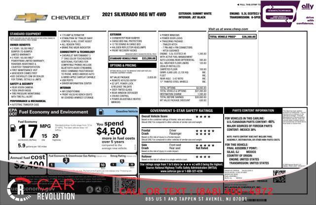 used 2021 Chevrolet Silverado 1500 car, priced at $20,999