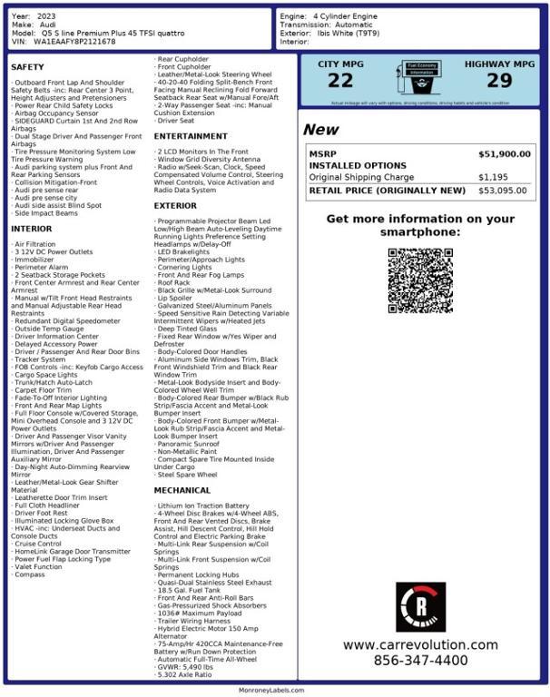 used 2023 Audi Q5 car, priced at $27,599