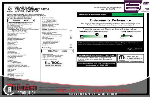 used 2023 Ram ProMaster 2500 car, priced at $23,288
