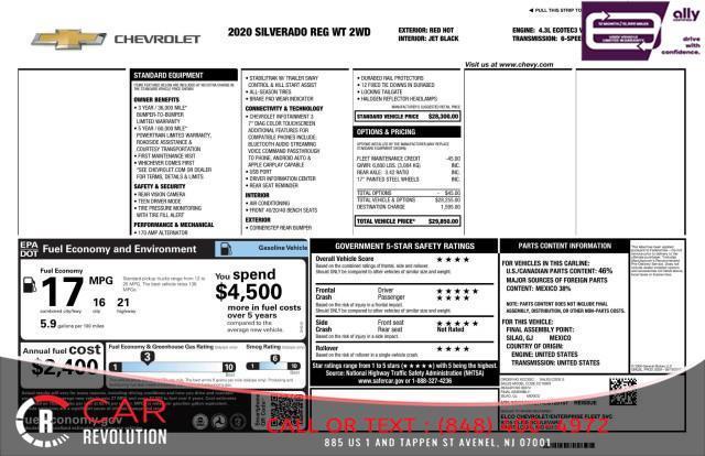 used 2020 Chevrolet Silverado 1500 car, priced at $13,999