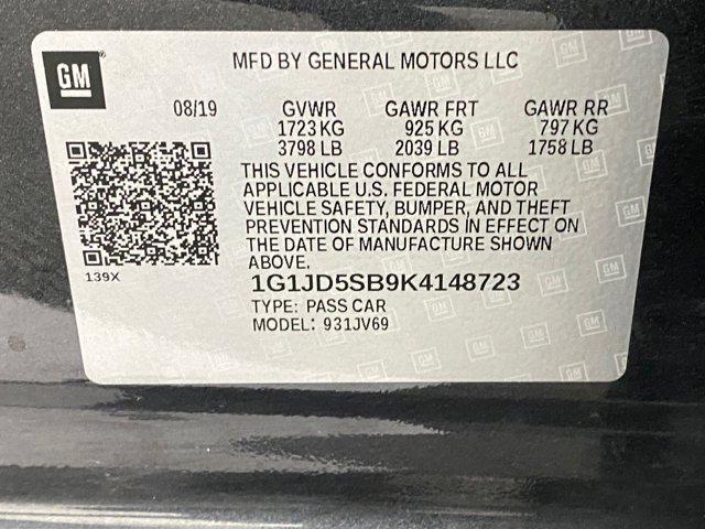 used 2019 Chevrolet Sonic car, priced at $8,499