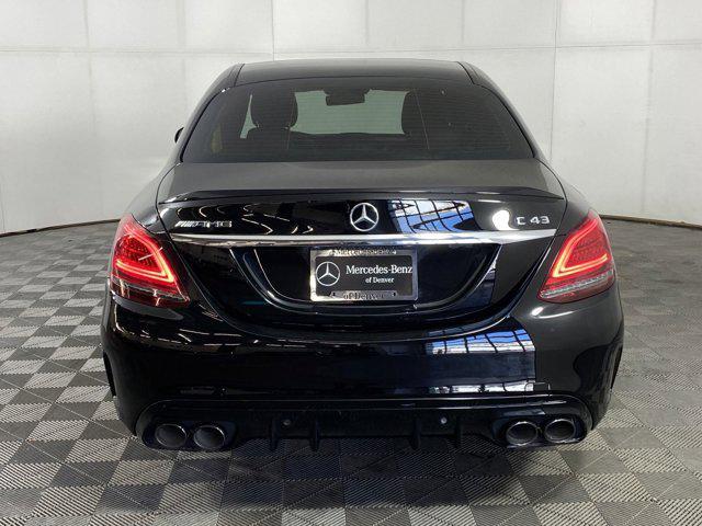 used 2021 Mercedes-Benz AMG C 43 car, priced at $35,998