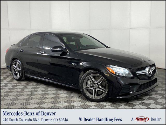 used 2021 Mercedes-Benz AMG C 43 car, priced at $35,998