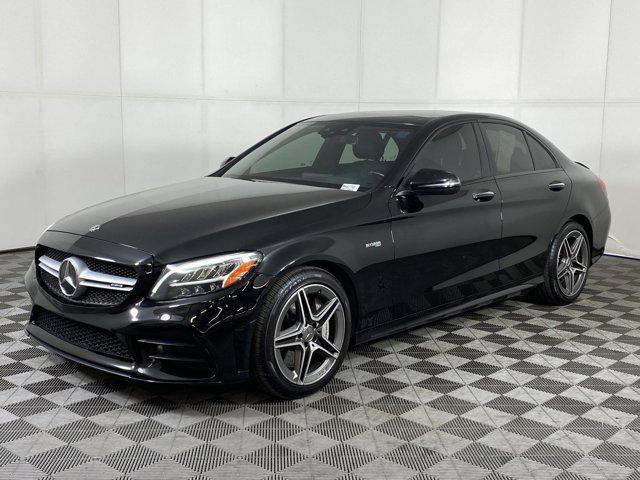 used 2021 Mercedes-Benz AMG C 43 car, priced at $35,998