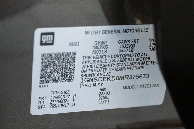 used 2021 Chevrolet Suburban car, priced at $48,988