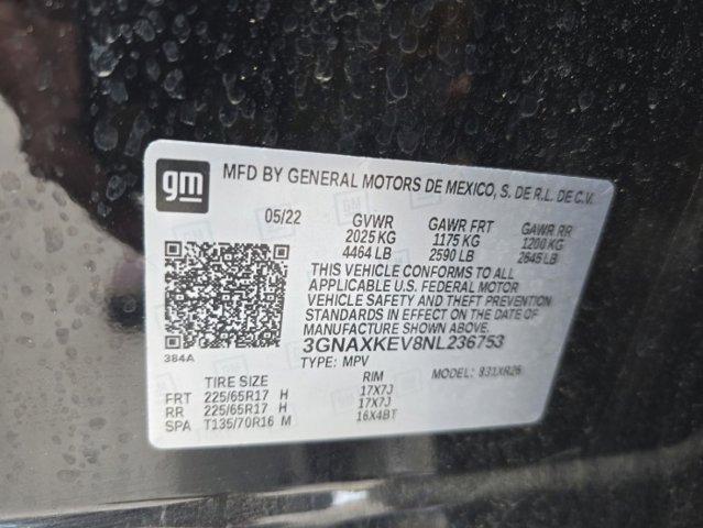 used 2022 Chevrolet Equinox car, priced at $19,388