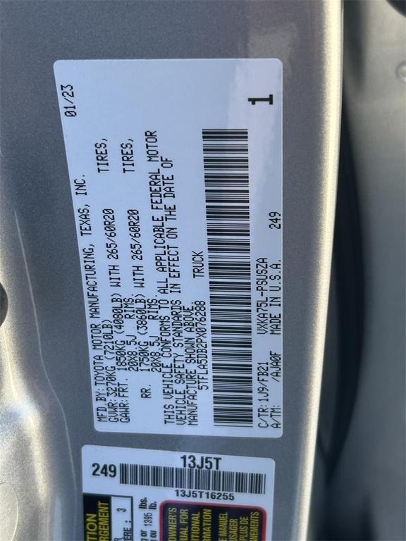 used 2023 Toyota Tundra car, priced at $42,991