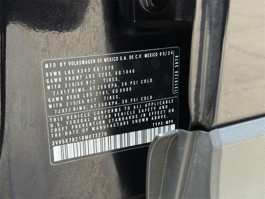 used 2024 Volkswagen Taos car, priced at $19,883