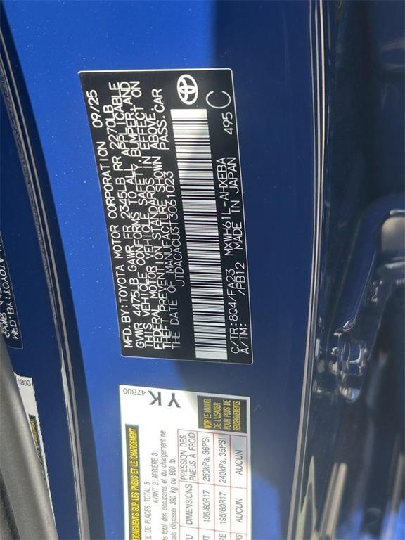 new 2026 Toyota Prius Plug-In Hybrid car, priced at $36,368