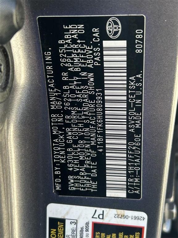 used 2017 Toyota Camry car, priced at $15,969