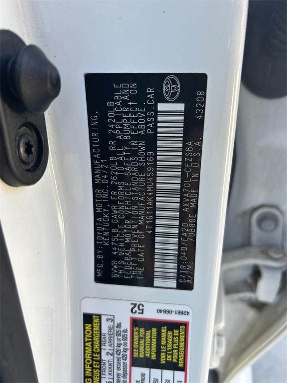 used 2021 Toyota Camry car, priced at $19,989