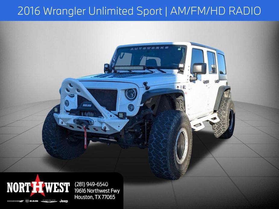 used 2016 Jeep Wrangler Unlimited car, priced at $20,260