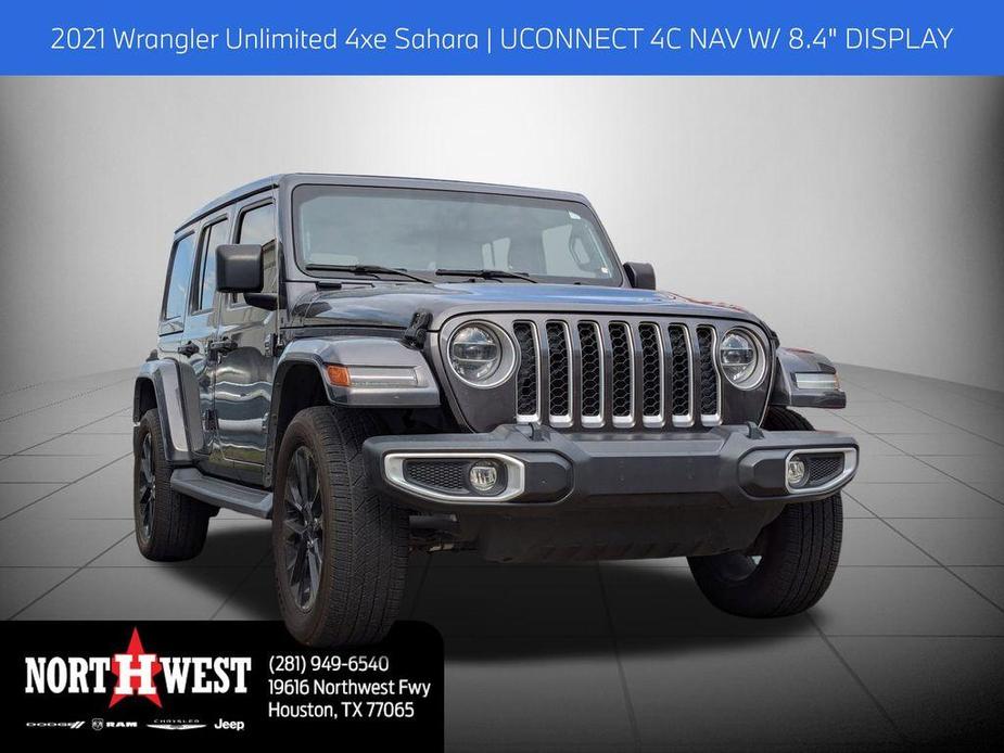 used 2021 Jeep Wrangler Unlimited 4xe car, priced at $28,745