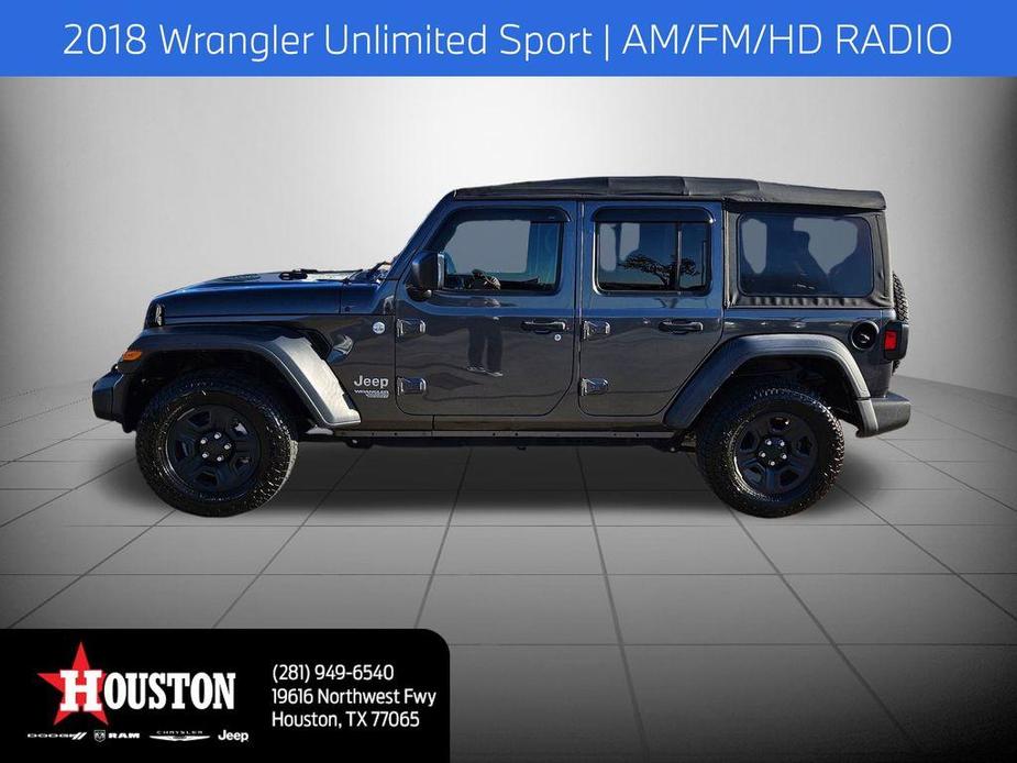 used 2018 Jeep Wrangler Unlimited car, priced at $22,455