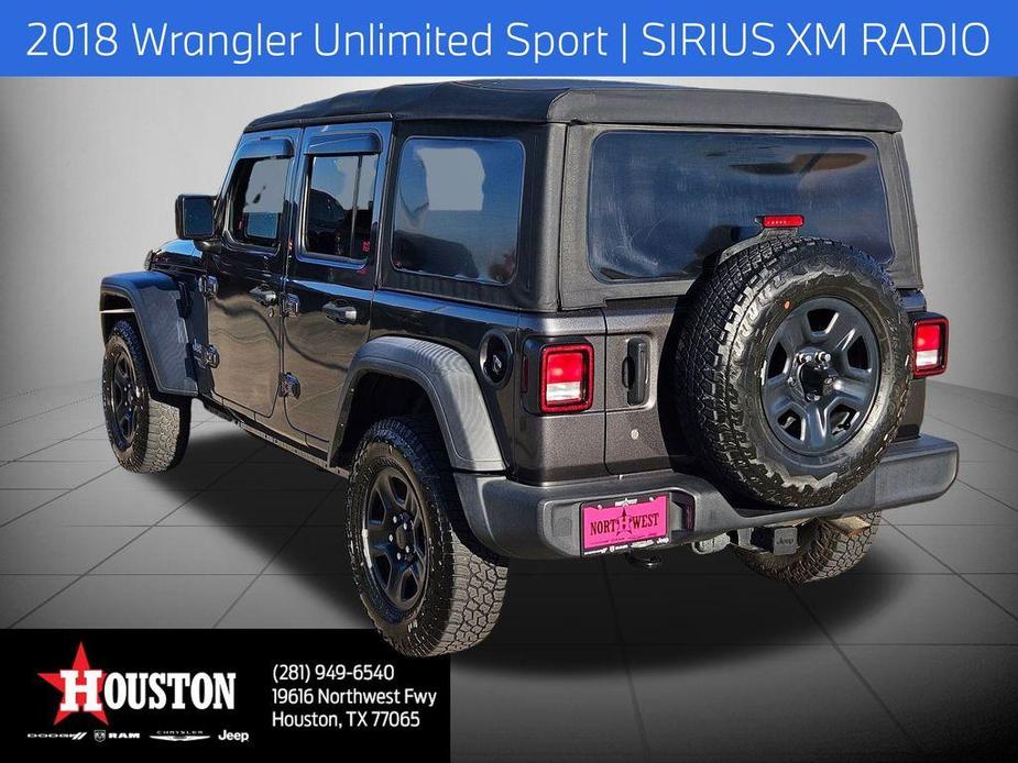 used 2018 Jeep Wrangler Unlimited car, priced at $22,455