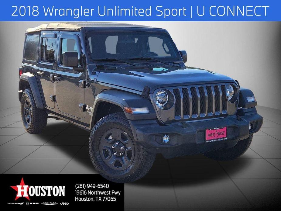 used 2018 Jeep Wrangler Unlimited car, priced at $22,455