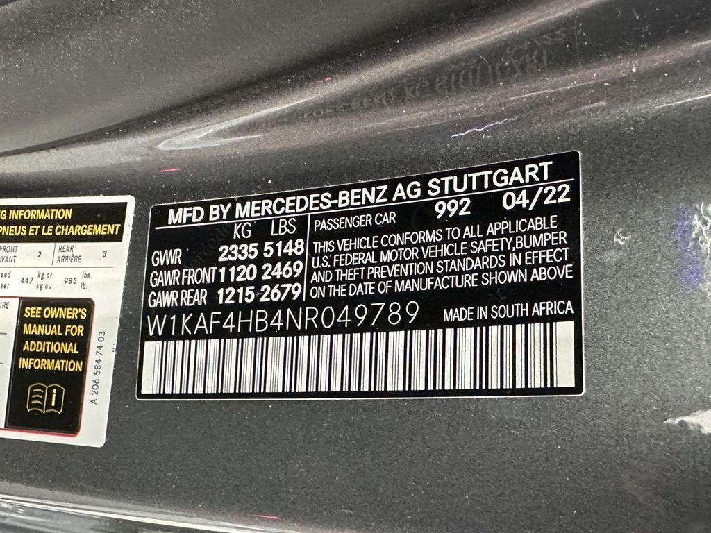 used 2022 Mercedes-Benz C-Class car, priced at $34,500