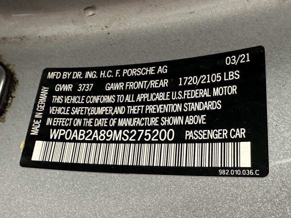 used 2021 Porsche 718 Cayman car, priced at $74,000