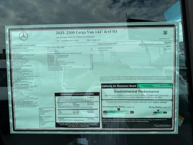 new 2025 Mercedes-Benz Sprinter 2500 car, priced at $52,269