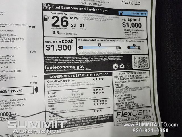 new 2026 Jeep Compass car, priced at $32,990