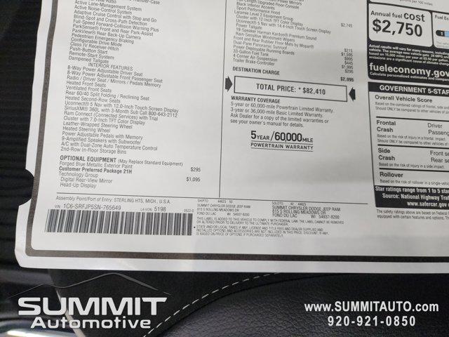 new 2025 Ram 1500 car, priced at $71,597