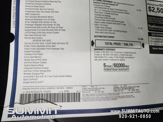 new 2026 Chrysler Pacifica car, priced at $51,225