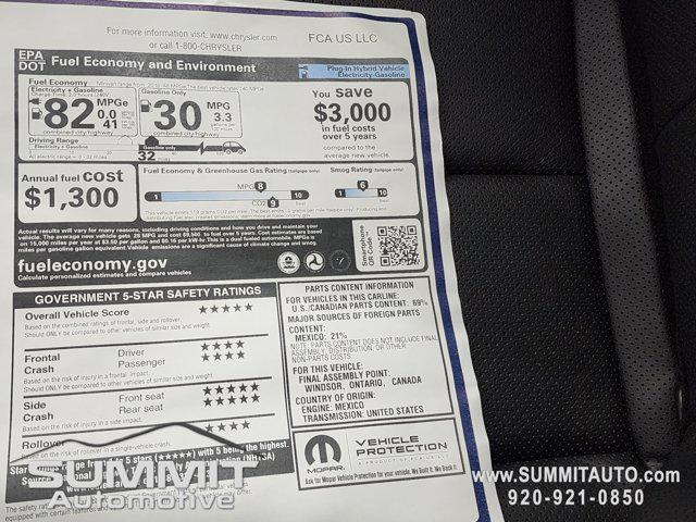 new 2025 Chrysler Pacifica Hybrid car, priced at $53,756