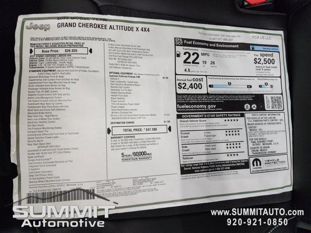 new 2025 Jeep Grand Cherokee car, priced at $42,584