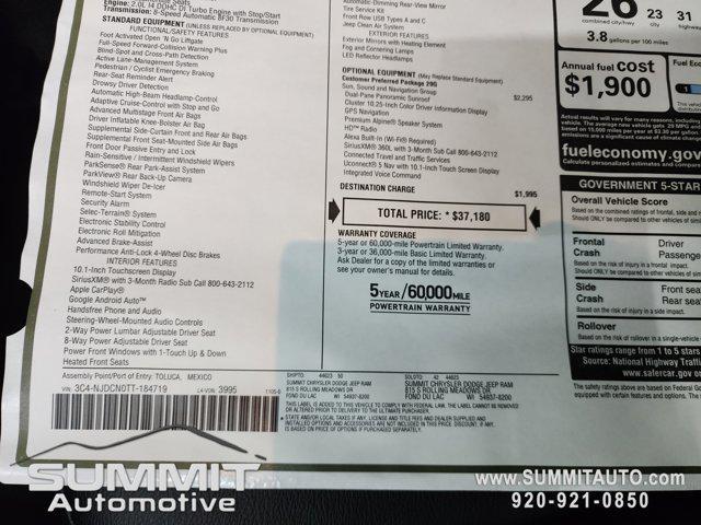 new 2026 Jeep Compass car, priced at $34,880