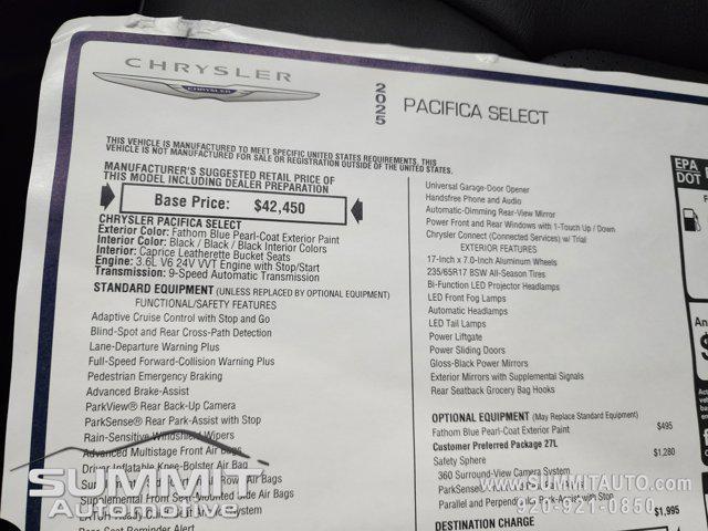 new 2025 Chrysler Pacifica car, priced at $42,603