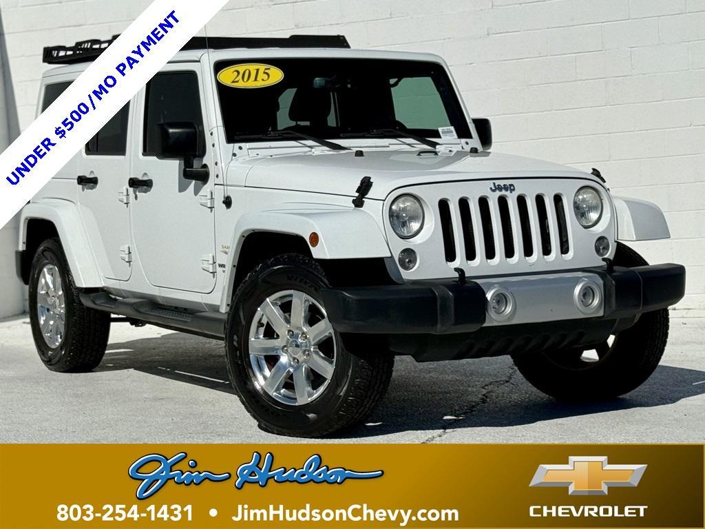 used 2015 Jeep Wrangler Unlimited car, priced at $17,469