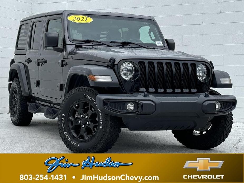 used 2021 Jeep Wrangler Unlimited car, priced at $31,992