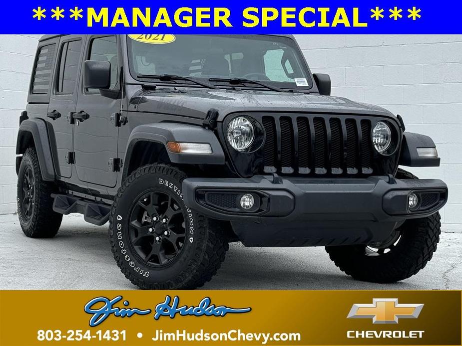 used 2021 Jeep Wrangler Unlimited car, priced at $30,993