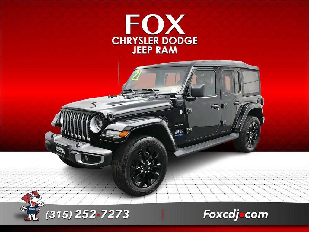 used 2021 Jeep Wrangler Unlimited 4xe car, priced at $32,995