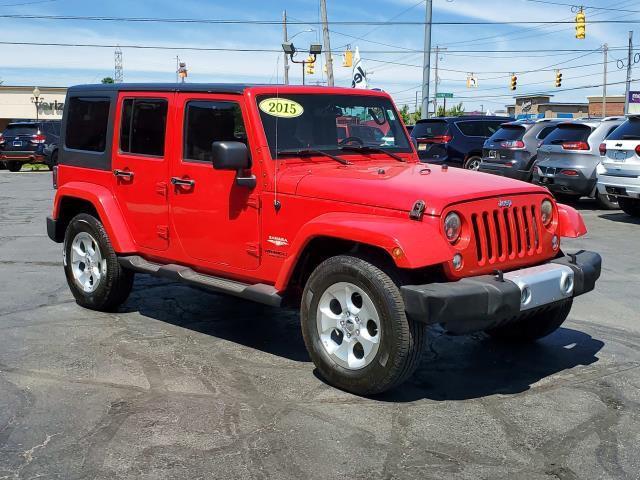 used 2015 Jeep Wrangler Unlimited car, priced at $15,659