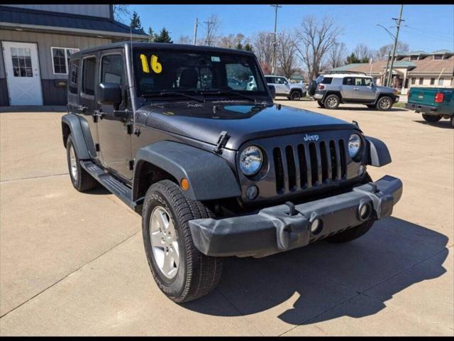 used 2016 Jeep Wrangler Unlimited car, priced at $17,990