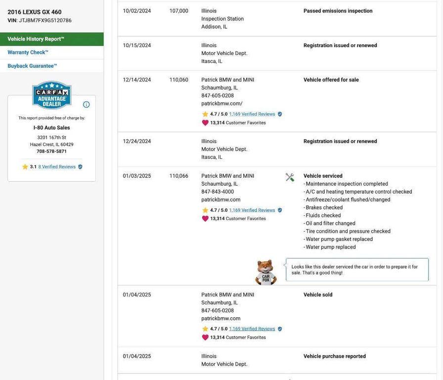 used 2016 Lexus GX 460 car, priced at $22,999