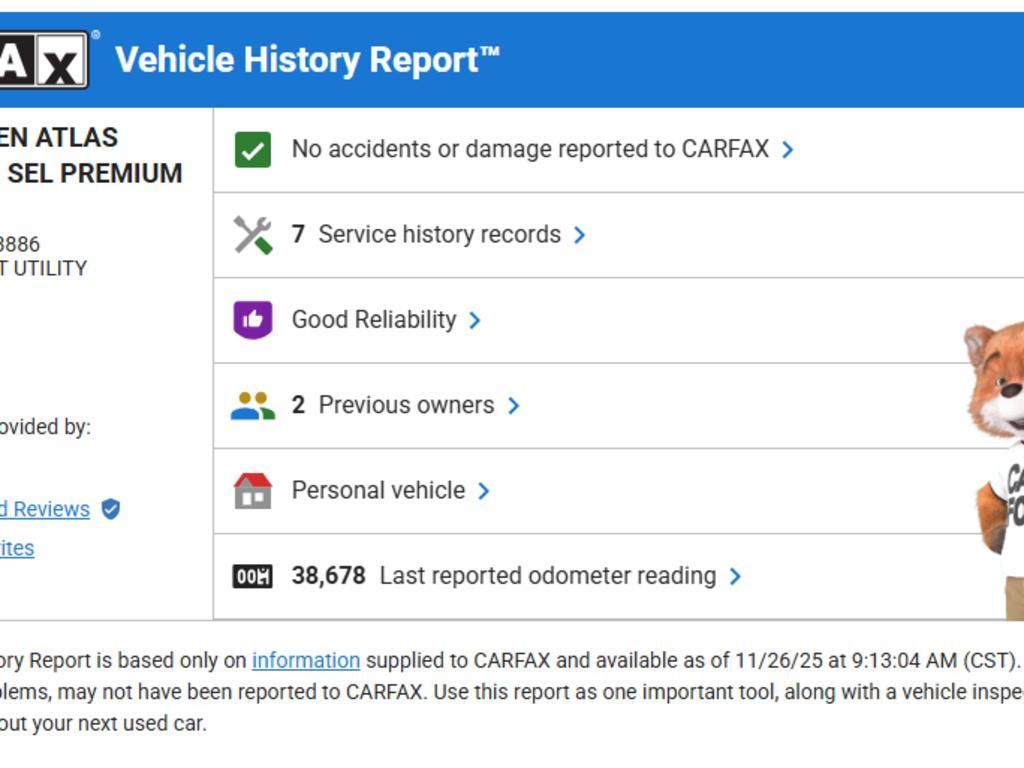 used 2021 Volkswagen Atlas Cross Sport car, priced at $27,800