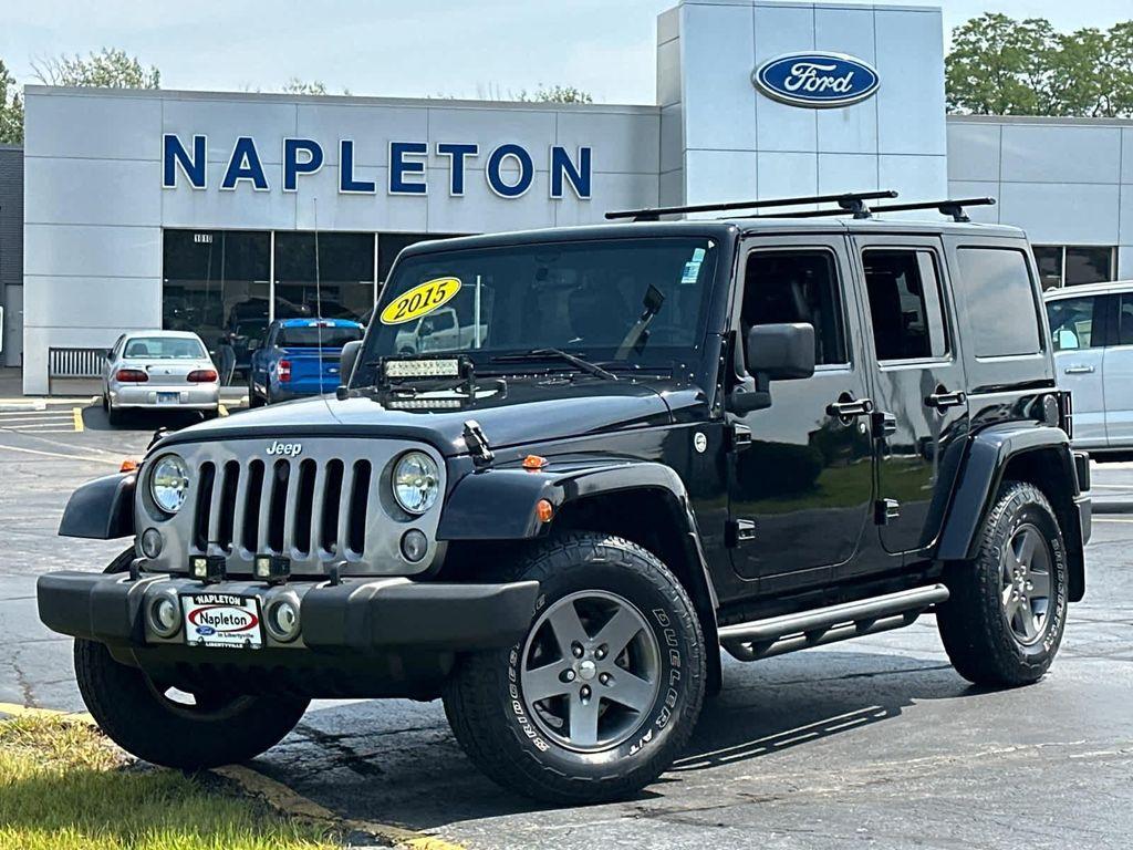 used 2015 Jeep Wrangler Unlimited car, priced at $17,600