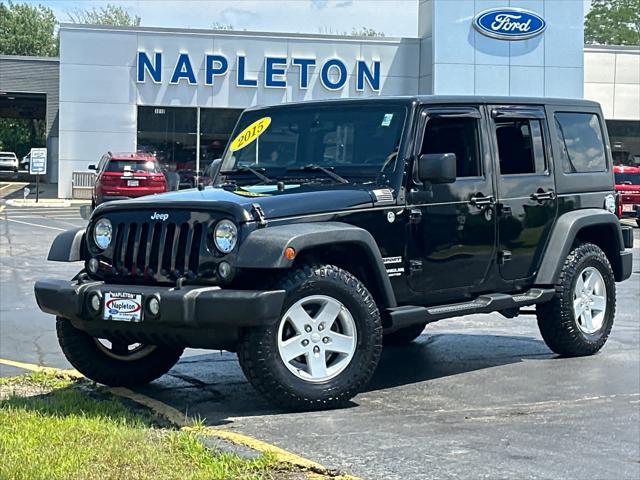 used 2015 Jeep Wrangler Unlimited car, priced at $15,992