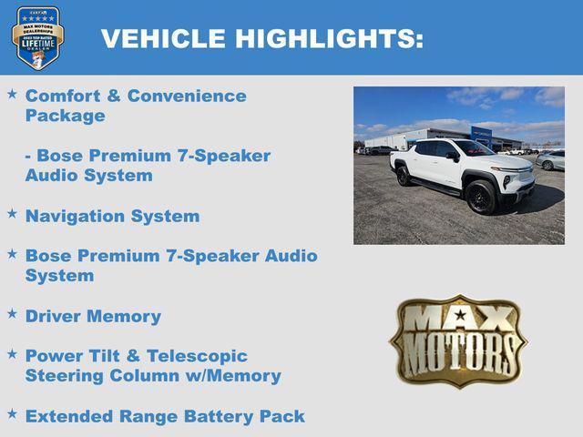 new 2025 Chevrolet Silverado EV car, priced at $75,740