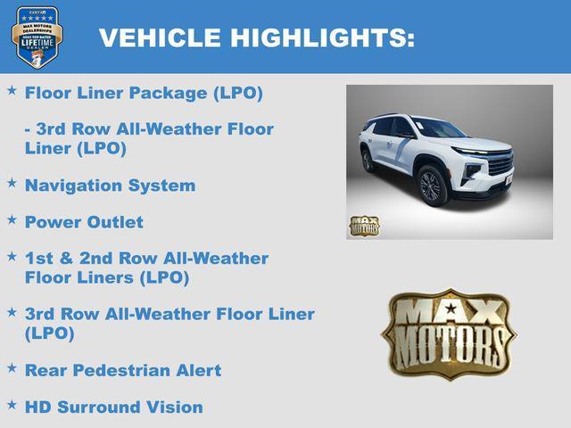 new 2025 Chevrolet Traverse car, priced at $42,560